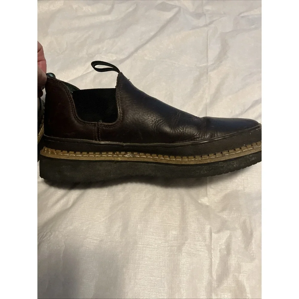 Georgia Boot Giant Romeo GR274 Boots Mens Size 11.5 M Brown Leather Slip On Work